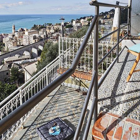 Sunset Apartment Above The Sea By Wonderful Italy Bogliasco Bagian luar foto